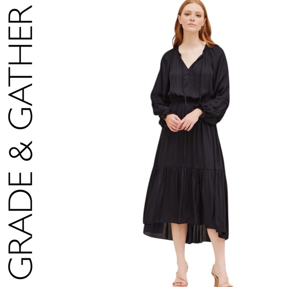 grade & gather Dresses & Skirts - 👑COMING SOON👑 GRADE & GATHER NWT MAXI DRESS DUSTY ECLIPSE